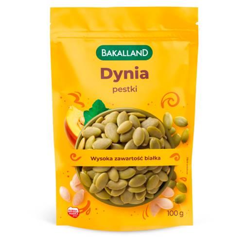 Zdjęcie produktu - Bakalland Pestki dyni łuskane, 100 g