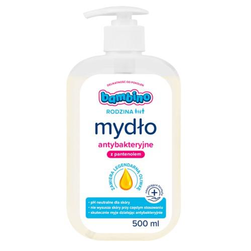Zdjęcie produktu - Bambino Rodzina Mydło do rąk antybakteryjne, 500ml