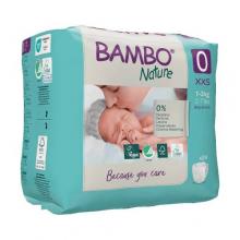 Zdjęcie produktu - BAMBO Nature Pieluszki rozmiar 0 (1-3kg), 24 szt.