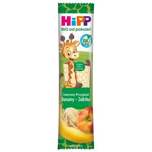 Zdjęcie produktu - HiPP Batonik Owocowy Przyjaciel Banany Jabłka Bio, 23 g