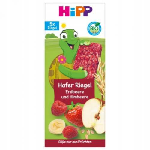 Zdjęcie produktu - HiPP Batonik owsiany Truskawki Maliny Bio, 5x20 g
