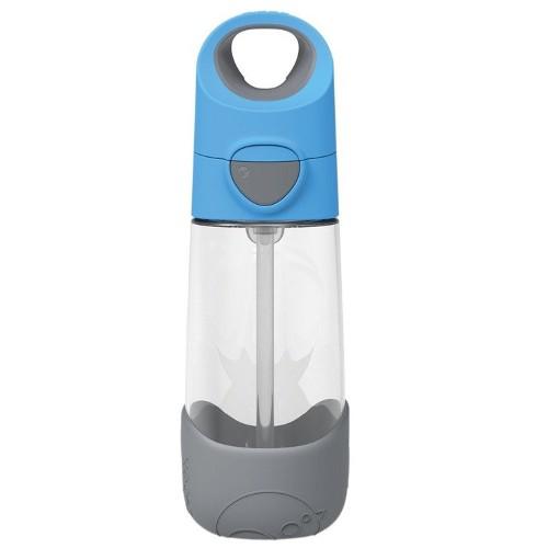 B.BOX Butelka tritanowa ze słomką Blue Slate, 450ml