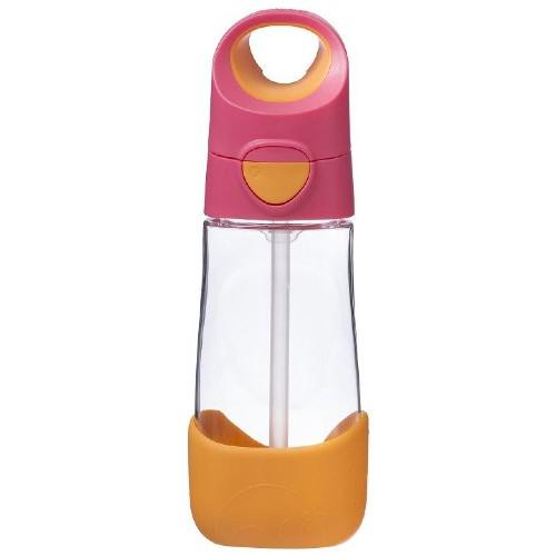 B.BOX Butelka tritanowa ze słomką Strawberry Shake, 450ml