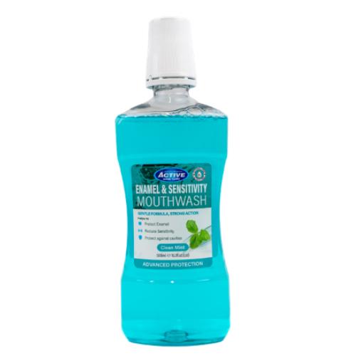 Zdjęcie produktu - Beauty Formulas Enamel & Sensitivity Protect Płyn do płukania jamy ustnej, 500 ml