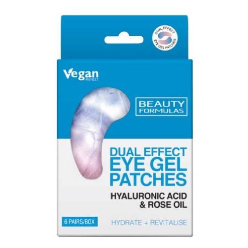 Zdjęcie produktu - BEAUTY FORMULAS Żelowe płatki pod oczy Kwas hialuronowy i Olej r&oacute;żany, 6 szt.