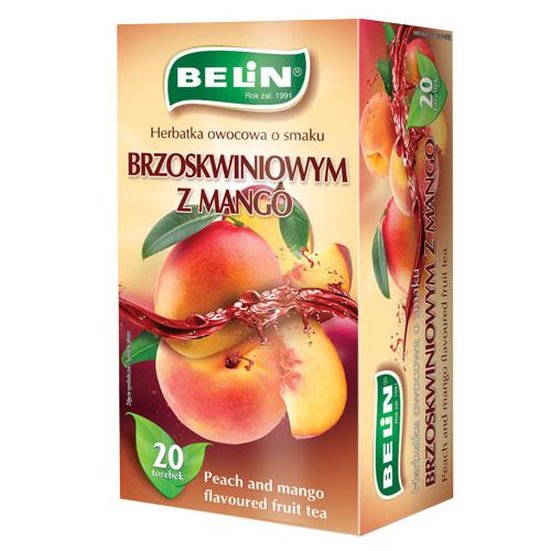 Zdjęcie produktu - BELIN Brzoskwinia z mango herbatka owocowa, 20 torebek