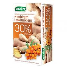 Zdjęcie produktu - Belin Herbatka Imbir + rokitnik  - 20 torebek