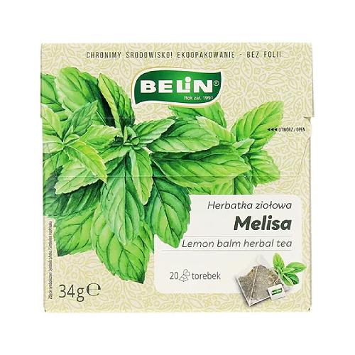 Zdjęcie produktu - BELIN Herbatka ziołowa Melisa (piramidki), 20 torebek