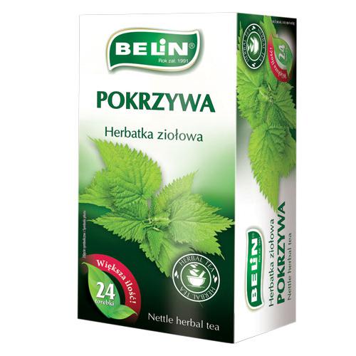 Zdjęcie produktu - BELIN Pokrzywa herbatka ziołowa, 24 torebki