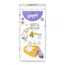 Zdjęcie produktu - Bella Baby Happy Soft & Delicate Maxi Plus 4+ Pieluszki 9-15kg, 56 szt.