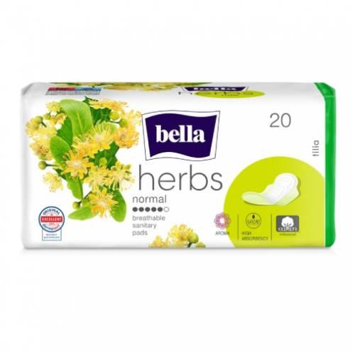 Zdjęcie produktu - Bella Herbs Normal Tilia Podpaski higieniczne, 20 szt.