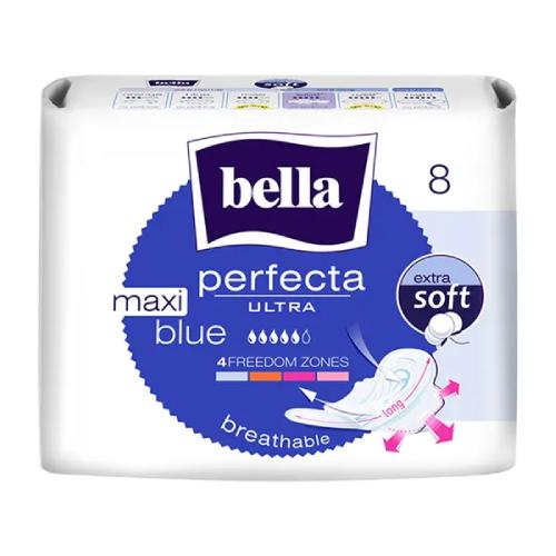 Zdjęcie produktu - Bella Perfecta Ultra Maxi Blue Podpaski higieniczne, 8szt.