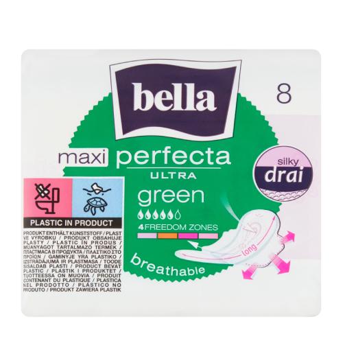 Zdjęcie produktu - BELLA PERFECTA Ultra Maxi Green Podpaski higieniczne, 8 sztuk