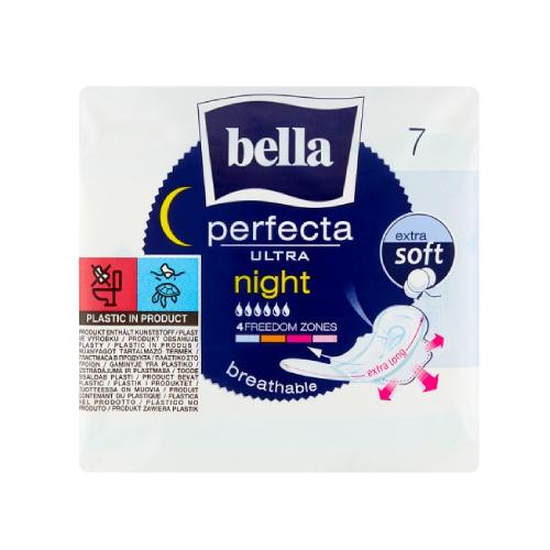 Zdjęcie produktu - BELLA PERFECTA Ultra Night Extra Soft Podpaski higieniczne, 7 sztuk