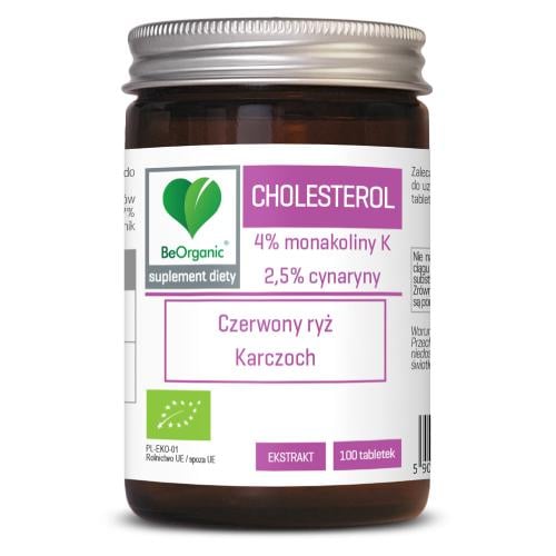 Zdjęcie produktu - BeOrganic Cholesterol BIO, 100 tabl.