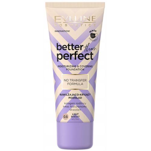 EVELINE Better Than Perfect Nawilżająco - kryjący podkład 0.5 Light Biscuit, 30ml