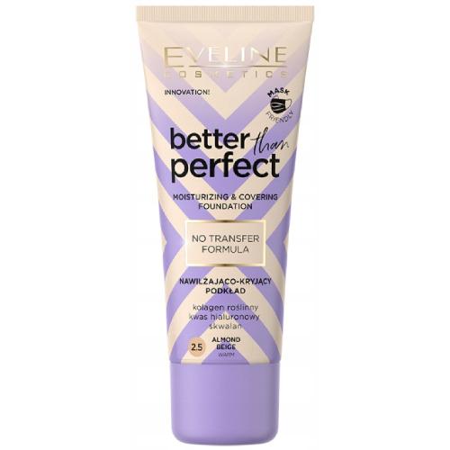 Zdjęcie produktu - EVELINE Better Than Perfect Nawilżająco - kryjący podkład 2.5 Almond Beige, 30ml