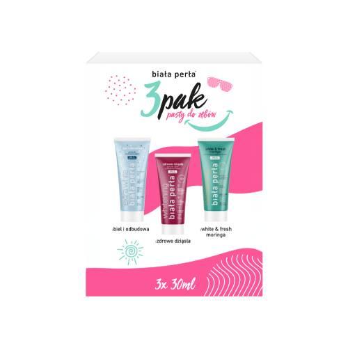 Zdjęcie produktu - Biała Perła 3pak pasty do zęb&oacute;w, 3 x 30 ml