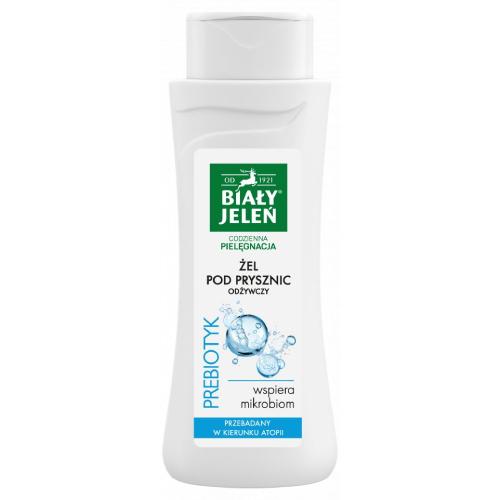 Zdjęcie produktu - Biały Jeleń Odżywczy żel pod prysznic Prebiotyk, 300 ml