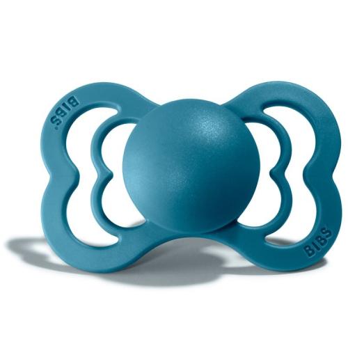 BIBS SUPREME DARK TEAL M 6-18m Smoczek uspokajający kauczukowy Hevea, 1 sztuka