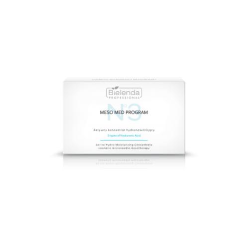 Zdjęcie produktu - BIELENDA PROFESSIONAL Meso Med Program Aktywny koncentrat hydronawilżający z 5 formami kwasu hialuronowego, 3ml x 10szt.