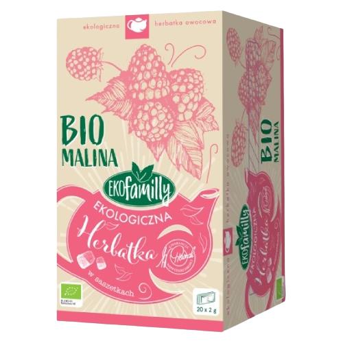 Zdjęcie produktu - BiFix Bio Malina herbatka ekologiczna ekspresowa, 40g