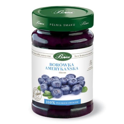 Zdjęcie produktu - BiFix Dżem Bor&oacute;wka amerykańska o obniżonej zawartości cukru, 290g