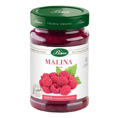 Zdjęcie produktu - BiFix Dżem Malina o obniżonej zawartości cukru, 290g
