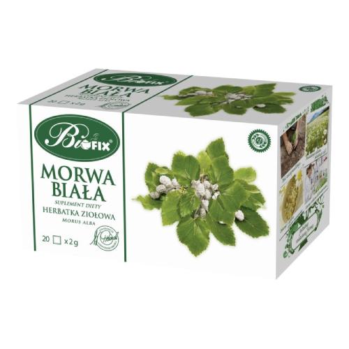 Zdjęcie produktu - BiFix Herbatka ziołowa ekspresowa Morwa biała, 20x2g