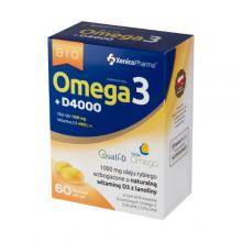 Zdjęcie produktu - Bio Omega 3 + D4000, 60 kapsułek  XENICO 