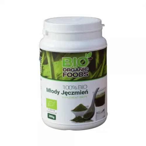 Zdjęcie produktu - BIO ORGANIC FOODS 100% BIO Młody jęczmień, 300 g