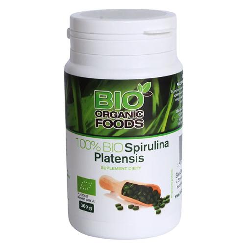 Zdjęcie produktu - BIO ORGANIC FOODS 100% Spirulina Platensis, 300 g