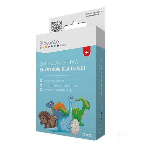 Zdjęcie produktu - Biocanto Dinusiowy Zestaw niebieskich plastr&oacute;w, 12 szt.