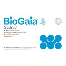 Zdjęcie produktu - BioGaia Gastrus o smaku mandarynkowym, 30 tabl.