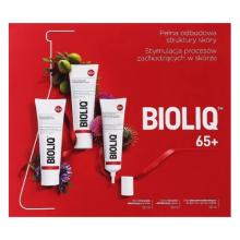 Zdjęcie produktu - BIOLIQ 65+ Zestaw kosmetyk&oacute;w do cery dojrzałej Krem na dzień, 50 ml + Krem na noc, 50 ml + Krem odbudowujący do sk&oacute;ry oczu, szyi, 30 ml