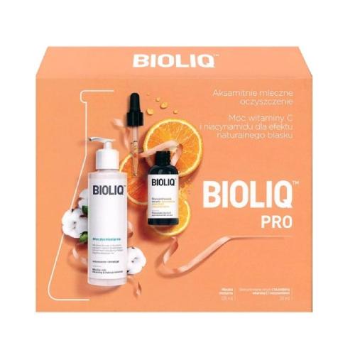 Zdjęcie produktu - BIOLIQ Pro Zestaw: Serum z witaminą C 20ml + Mleczko micelarne 135ml