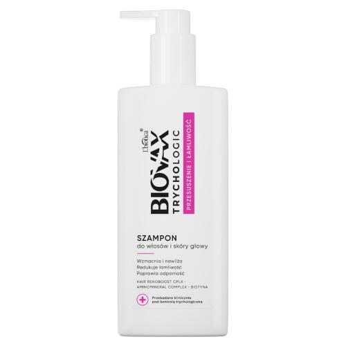 BIOVAX Trychologic Przesuszenie i Łamliwość Szampon do włos&oacute;w i sk&oacute;ry głowy, 200ml