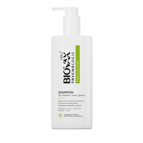Zdjęcie produktu - BIOVAX Trychologic Przetłuszczanie - Szampon do włos&oacute;w i sk&oacute;ry głowy, 200ml