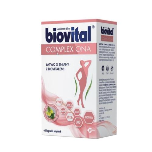 Zdjęcie produktu - BIOVITAL COMPLEX ONA, 60 kapsułek