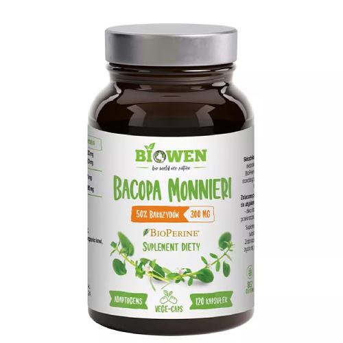Zdjęcie produktu - Biowen Bacopa Monnieri 300mg, 120 kapsułek