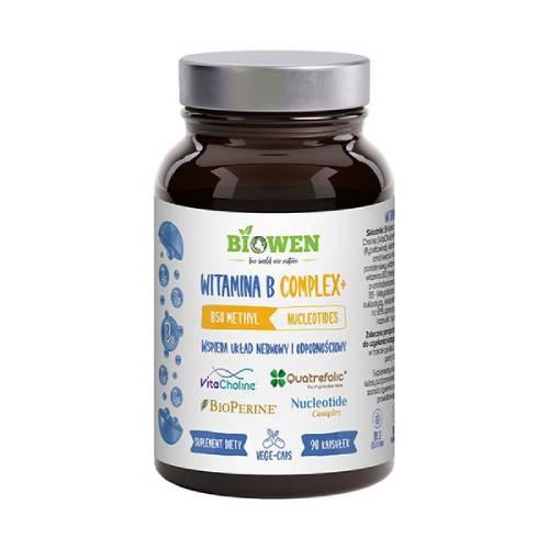 Zdjęcie produktu - Biowen Witamina B Complex+ Suplement diety 90 kaps.