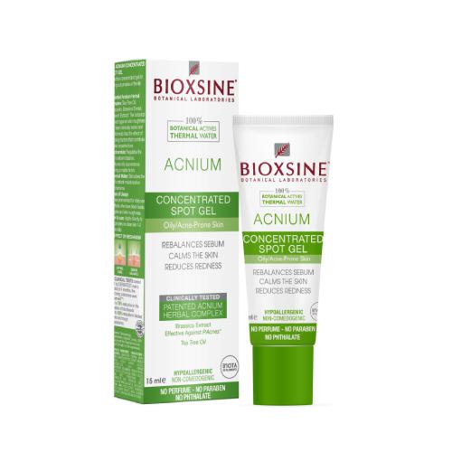 Zdjęcie produktu - BIOXSINE ACNIUM Skoncentrowany żel punktowy, 15ml KR&Oacute;TKA DATA 30.06.2026