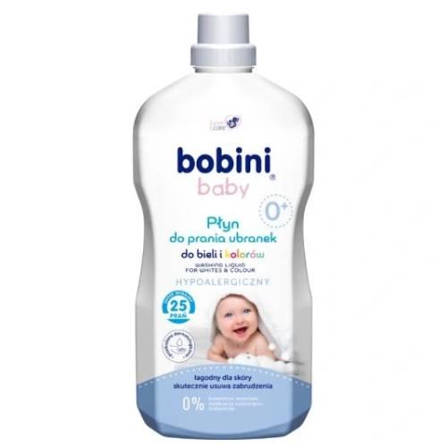 Zdjęcie produktu - BOBINI BABY Płyn do prania ubranek do bieli i kolor&oacute;w - hypoalergiczny, 1,8l