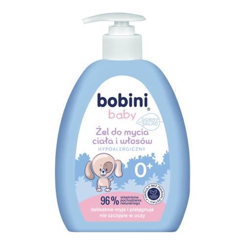 Zdjęcie produktu - BOBINI BABY Żel do mycia ciała i włos&oacute;w - hypoalergiczny, 300ml