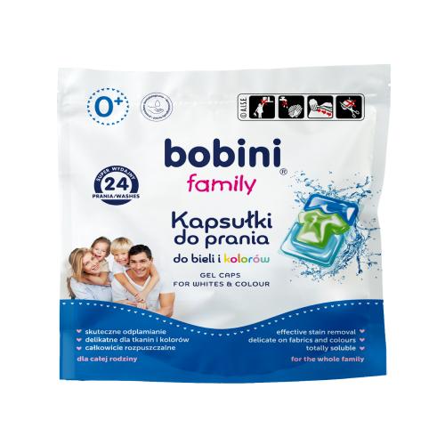 Zdjęcie produktu - BOBINI Family kapsułki do prania, 24 szt.
