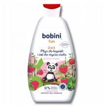 Zdjęcie produktu - BOBINI FUN Płyn do kąpieli i żel do mycia ciała o zapachu malin, 500ml