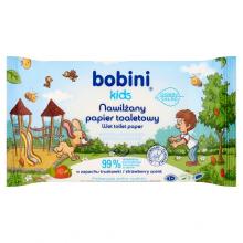 BOBINI KIDS Nawilżany papier toaletowy o zapachu truskawki, 50 sztuk