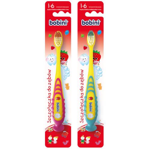 Zdjęcie produktu - BOBINI Szczoteczka do zęb&oacute;w dla dzieci 1-6 lat, 1 szt.