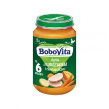 Zdjęcie produktu - BoboVita Dynia z kurczakiem i ziemniaczkami po 6 miesiącu, 190 g