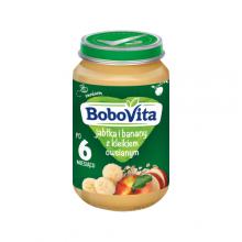 Zdjęcie produktu - BoboVita Jabłka i banany z kleikiem owsianym po 6 miesiącu, 190 g